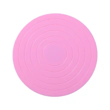 14 см Вращающийся торт поворотный стол украшения Elegnt розовый стенд Нескользящая база