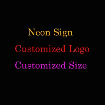

neon sign custom logo size Neon Light Sign Advertising Led Panel Light Free Shipping Stitch 24inch