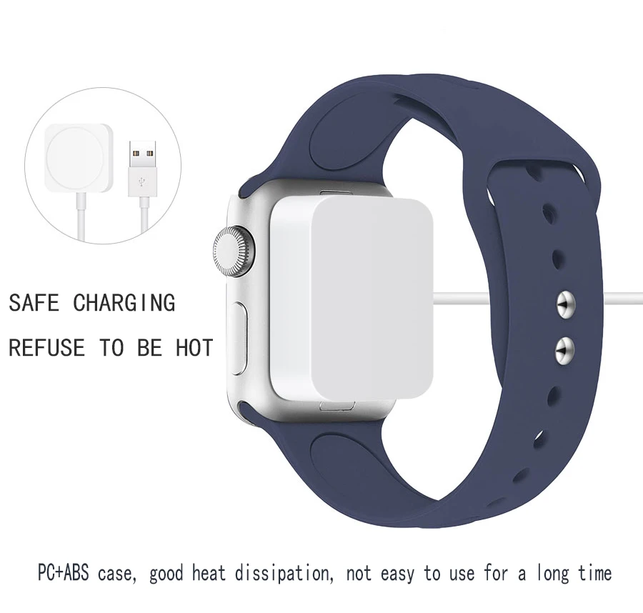 Быстрое беспроводное зарядное устройство для Apple Watch Series 1 2 3 4 USB Магнитный кабель для быстрой зарядки 3,3 футов/1 метр для Apple Watch зарядное устройство