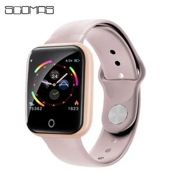 

SCOMAS Smart watches Waterproof Sports for iphone Sumsung Smartwatch Heart Rate Monitor Blood Pressure Functions For Women men