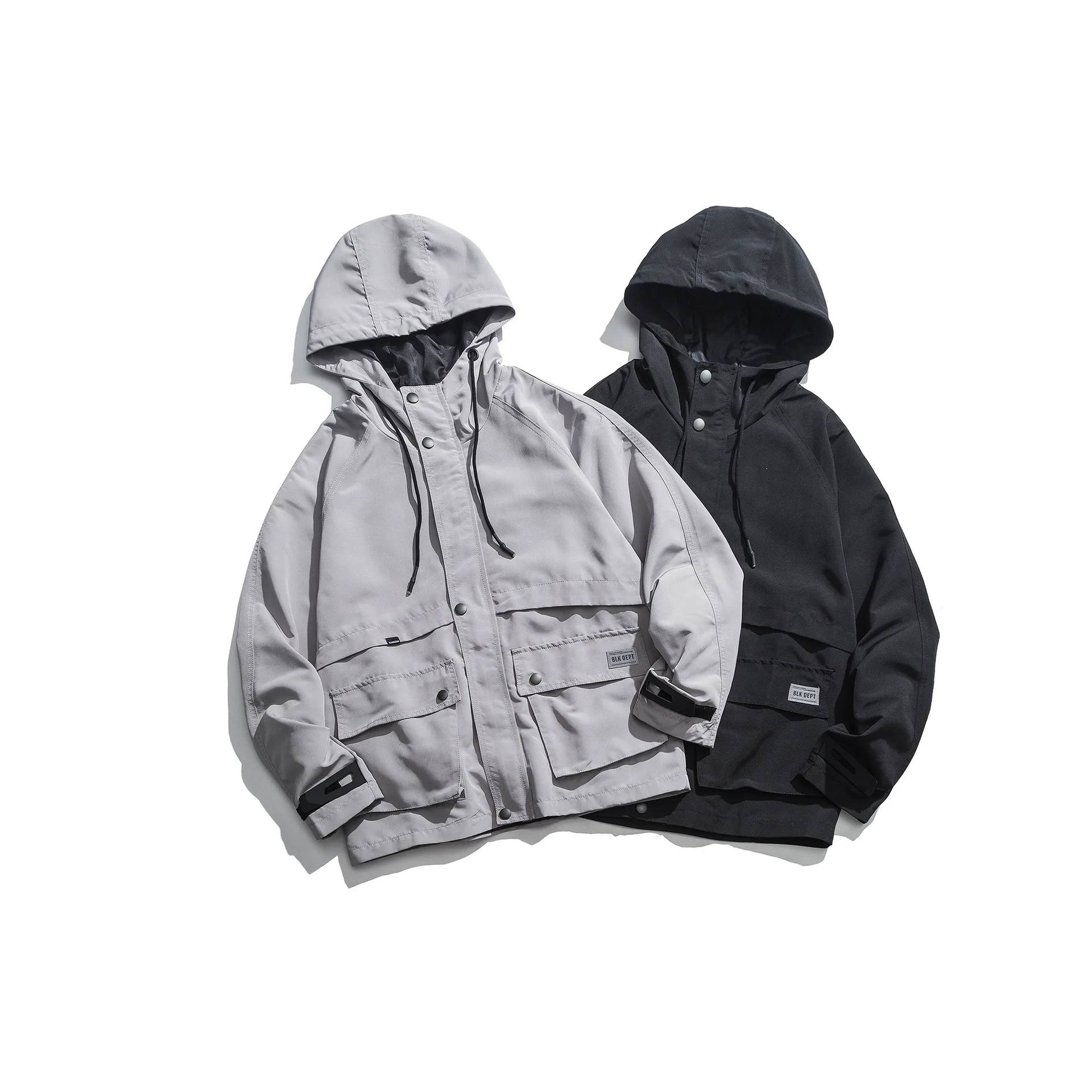 

City Where the Product Japanese-style Origional New Style Men Hooded Multi-pockets Jacket Workwear Coat Men's