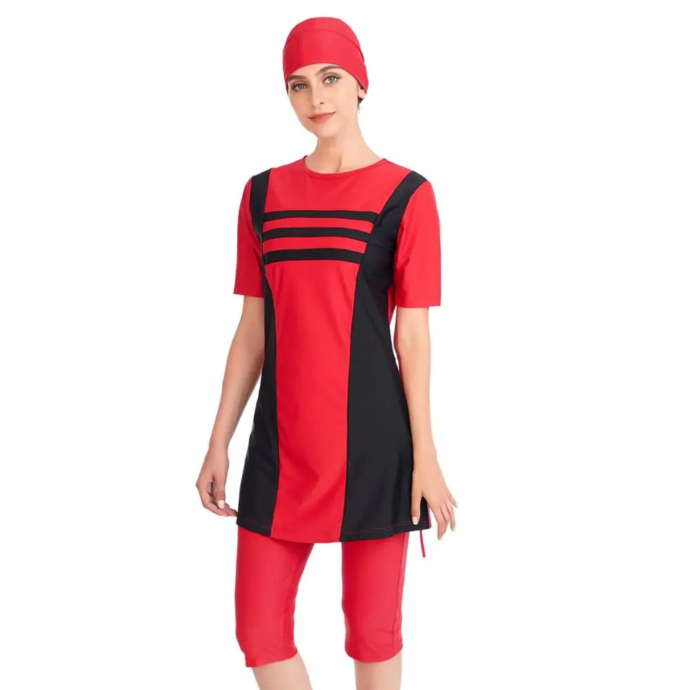 Muslim Swimwear for Women short sleeve modest swimwear - 3