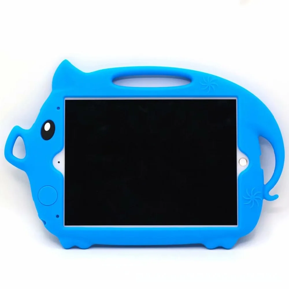 Чехол для планшета с милой Свинкой для Apple Ipad 7, детский нетоксичный Мягкий силиконовый чехол-подставка для Ipad Pro, 10,2 дюймов, чехол+ ручка