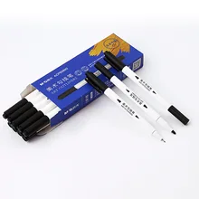 M& G канцелярские линии ручка для рисования, Детский рисунок ручка для студентов двуглавая маркировочная ручка черная ручка тонкая художественная линия ручка для рисования 9589