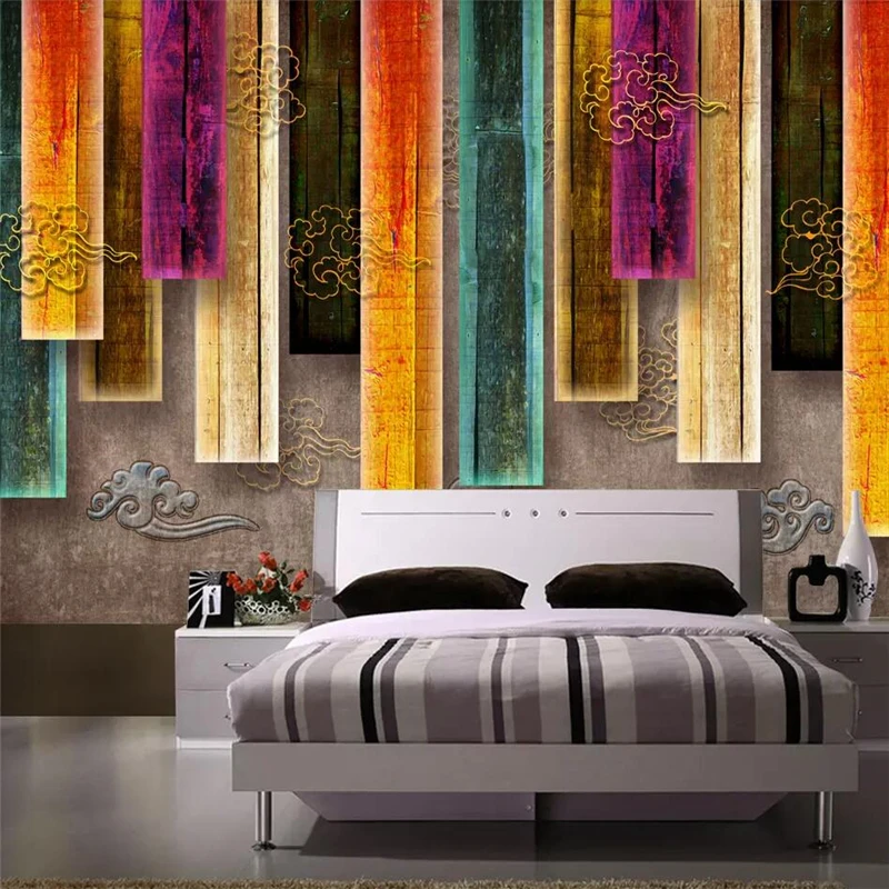 Beibehang-Three-dimensional-retro-box-auspicious-cloud-living-room-sofa-TV-background-wall-custom-large-mural (3)