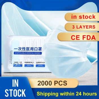 

Hot Sale Disposable Medical Mask 3 Layer Ply Filter Safe Breathable Surgical Masks Ear Loop Non-woven Protective Anti-Dust Mask