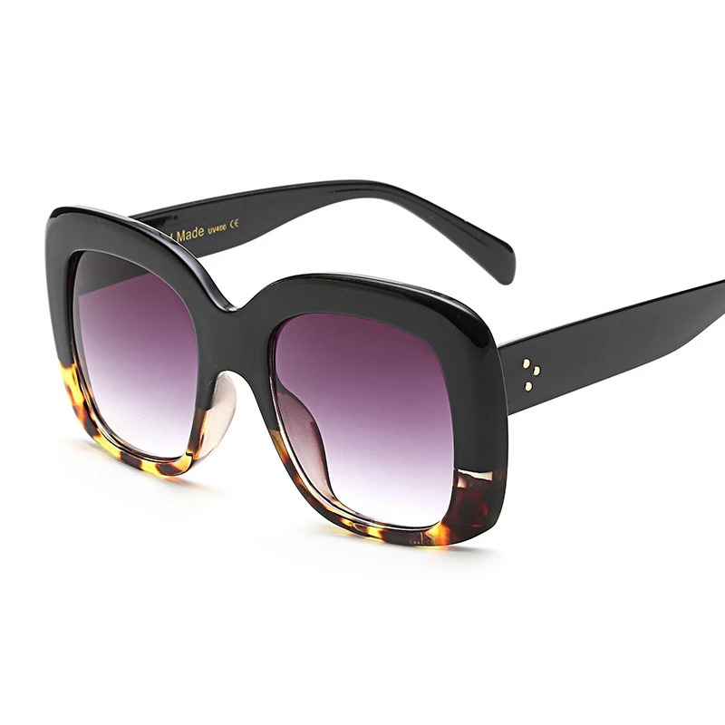 NO3. European and American fashion big box big hinge sunglasses sunglasses fashion eye sunglasses beautiful women sunglasses - Цвет линз: NO3.