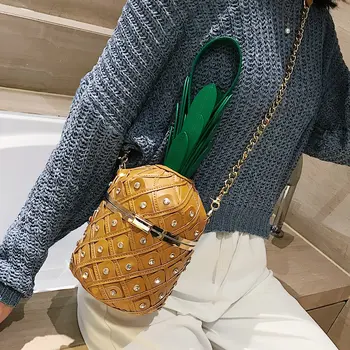 

Pineapple Shape Bag for Women Women Handbag Bolsa Feminina Shoulder Messenger Bag Luxury Handbags Women Bag Designer Luis Vuiton