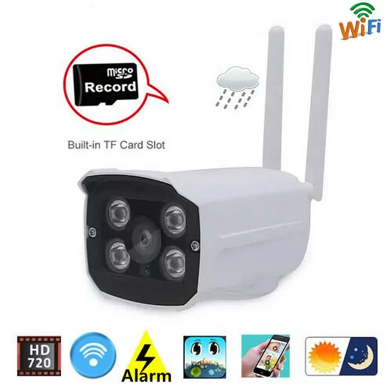960P HD наружная Водонепроницаемая 1.3MP Беспроводная CCTV IP камера мини пуля WIFI IR CUT