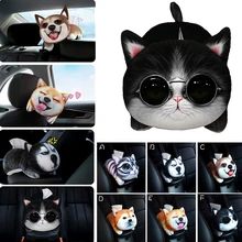 Диспенсер для бумаги, милый мультяшный подлокотник, украшение интерьера, универсальная домашняя гостиная, многофункциональная плюшевая игрушка-машинка, коробка для салфеток