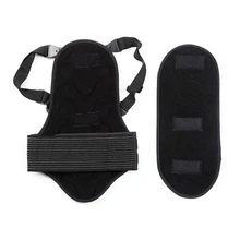 Лыжный спортивный защитный жилет для спины Съемный лыжный защитный чехол для тела черный