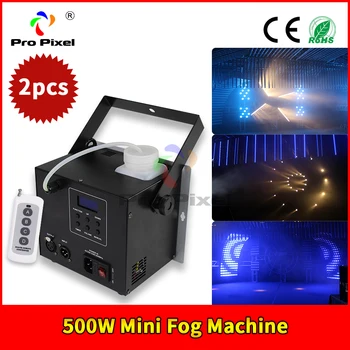 

2pcs 500W Mini Fog Machine Smoke Mist Machine Stage Effect Disco DJ Party Christmas with Remote Control LED fogger