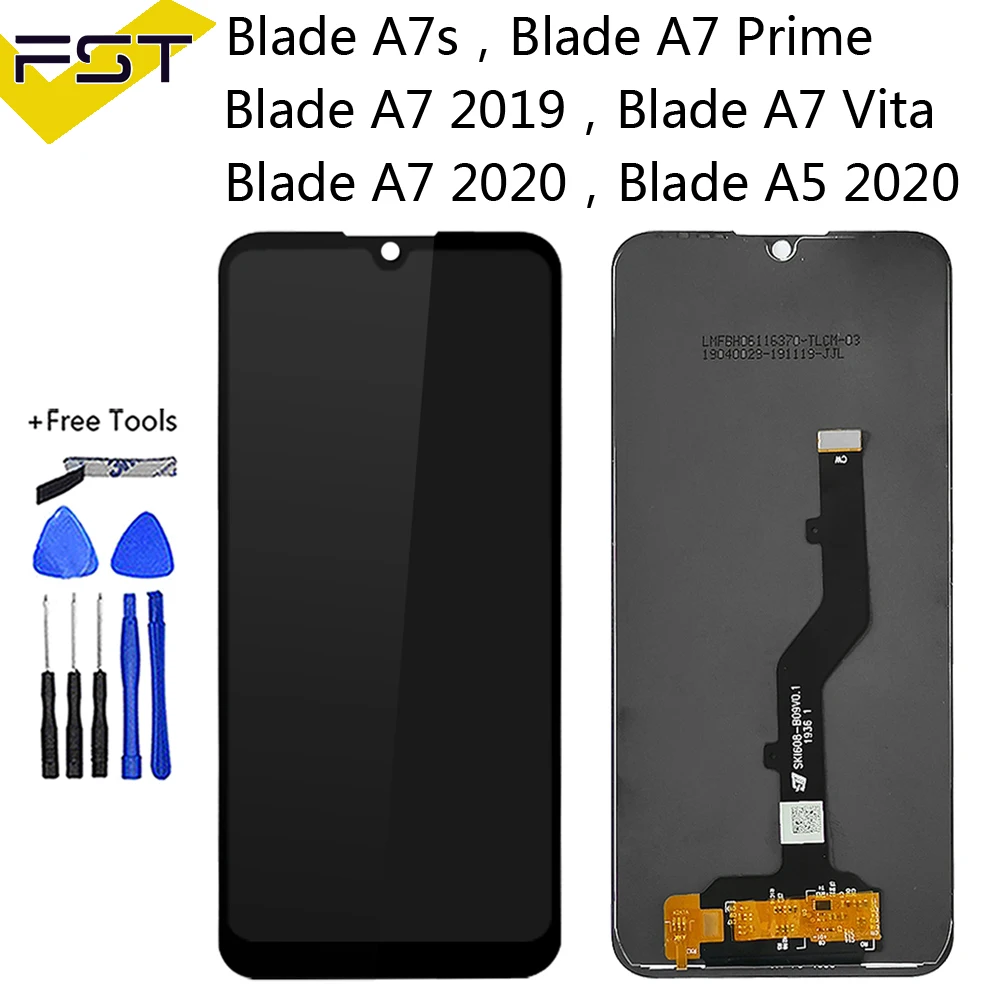 ЖК дисплей с сенсорным экраном и дигитайзером в сборе для ZTE Blade A7 2020 / A7s/A7 Prime/A7 Vita