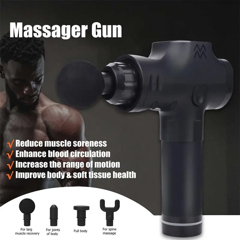 

Durable Muscles Crossfit Massage Body Muscles Percussive Massager Gun Bodybuilding Shoulders Sports 2500mah 3 Files