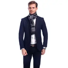 Brand New Chic Plaid  Men Scarf Cotton Luxury Scarves For Gentlemen Winter Scarves With Tassel A3A18920