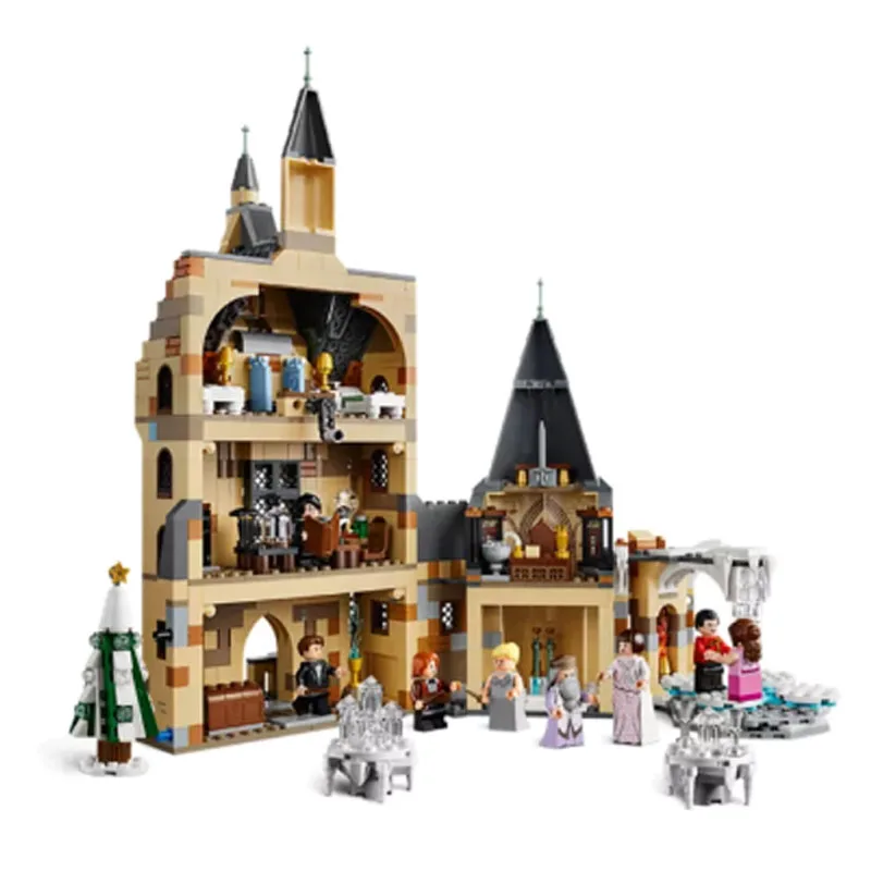 Новинка 11344, 900 шт, набор из серии Поттер из фильма, башня с часами, модель, строительные блоки, кирпичи, детские игрушки, рождественский подарок, совместимый 75948