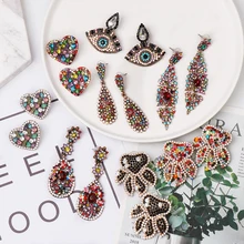 Jujia дизайн серьги Свадебные Кулон Серьги для женщин богемные элегантные вечерние Винтажные серьги-гвоздики ювелирные изделия