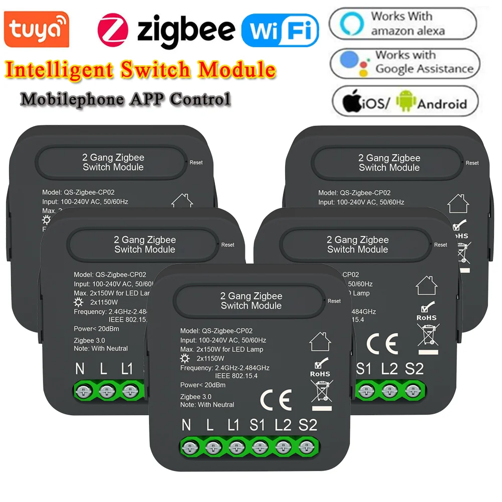 Tuya Zigbee Wifi Intelligent Switch Module Switch Conversion Module 2