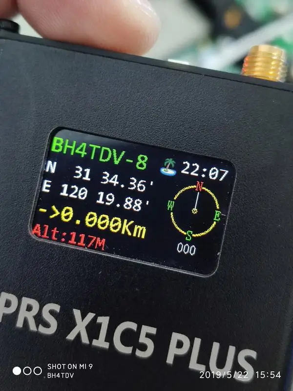 APRS X1C5 портативный шлюз трек IGATE встроенный wifi Bluetooth gps USB 400D