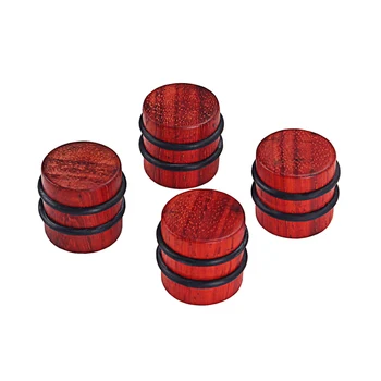 

4pcs Electric Guitar Bass Tone Volume Wood Speed Control Knobs Cap