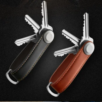 

Creative Key Holder Organizer Smart Key Wallet Gear Keychain Pocket Ring car key bag