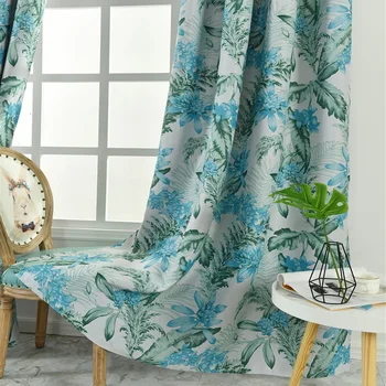 

Plant Print Blackout Curtains For Bedroom Window Treatment Drapes Curtain Black Curtains Panel For Living Dining Room Decorative