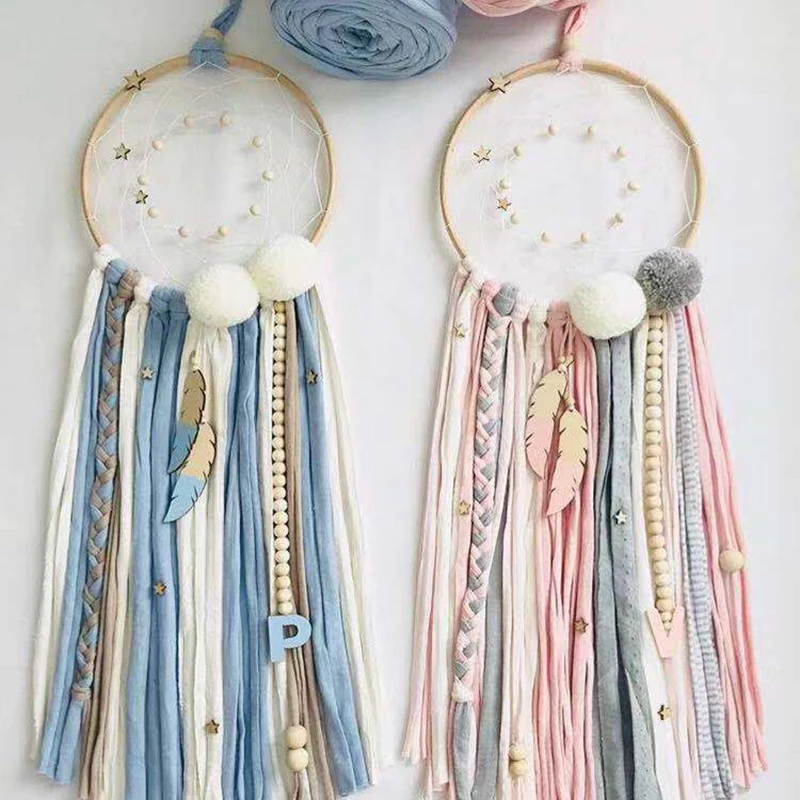 Baby Crib Mobile Baby Rattles Wool Balls Dreamcatcher Room Bed Hanging Decoration Nursing Children Products Photography Props