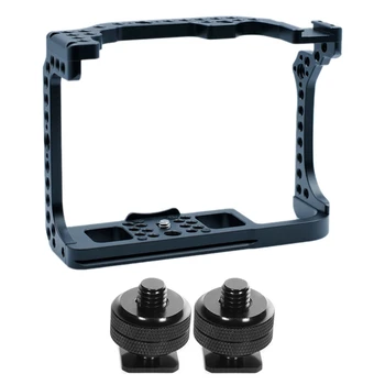 

1/4 Inch-20 Hot Shoe Mount Adapter Tripod Screw to Flash Hot Shoe (2 Packs) with Camera Case Camera Rig Cold Shoe