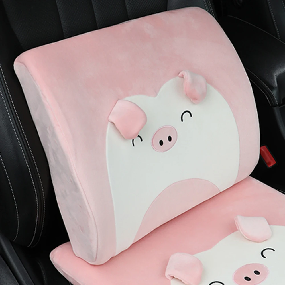 Pink Cushion Детская мультяшная дорожная u-образная Подушка, портативная Ортопедическая подушка, домашний офис, поезд, самолет, спальный массажер для шеи, костяные подушки - Цвет: Pink Cushion