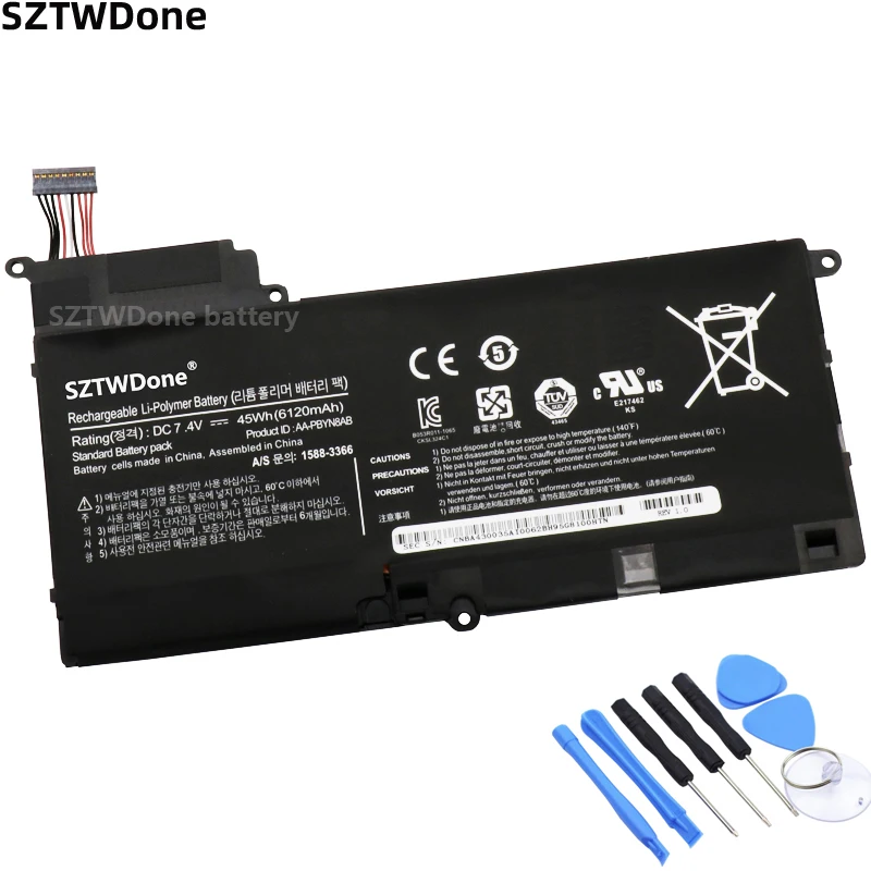 SZTWDone AA PBYN8AB Аккумулятор для ноутбука SAMSUNG NP530U4B NP530U4C NP535U4C NP520U4C A08RU|Аккумуляторы