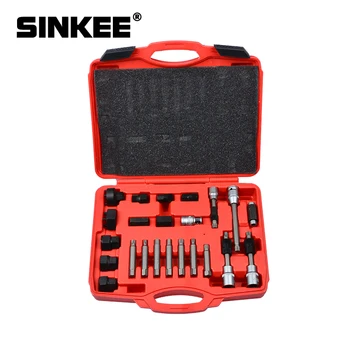 

24pcs Generator Repair Tool Freewheel Generator Puller Pulley Alternator Kit SK1103