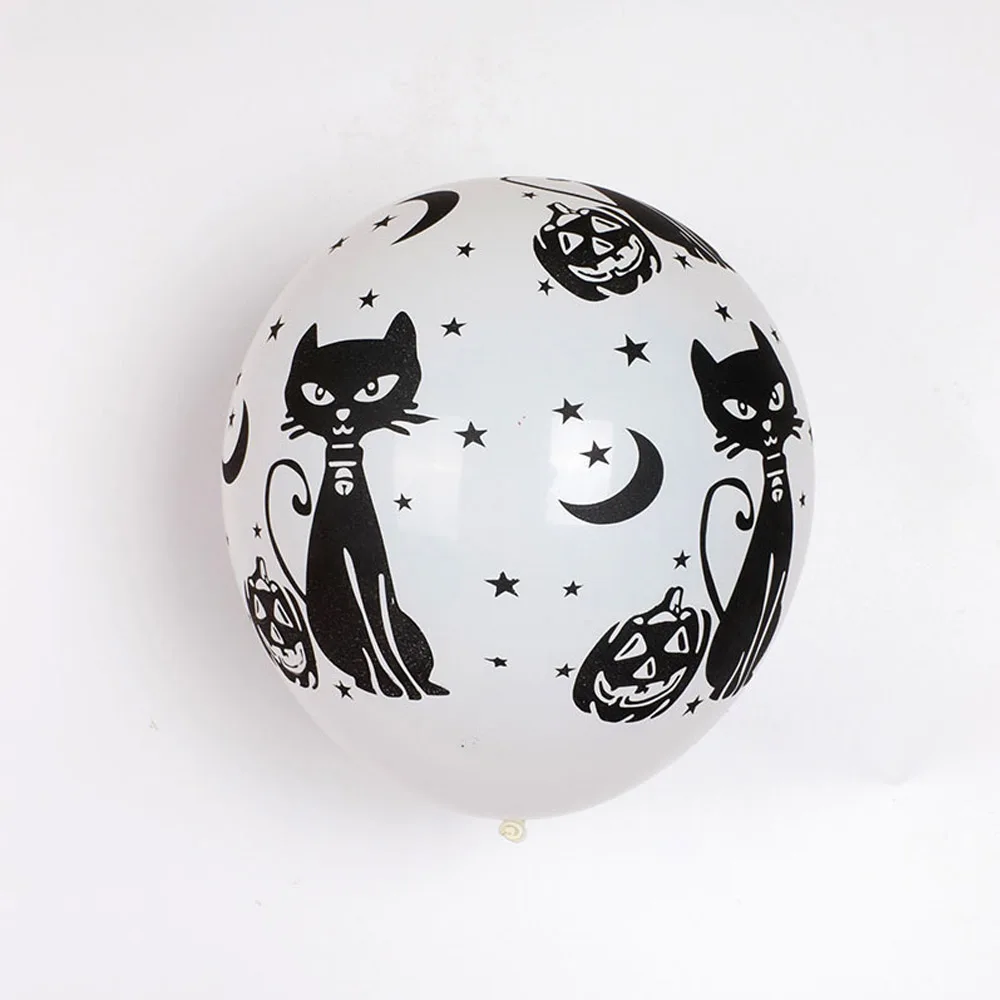 10X Halloween Foil Balloon Pumpkin Cat Party Home Decor For Kids Gift Decoration