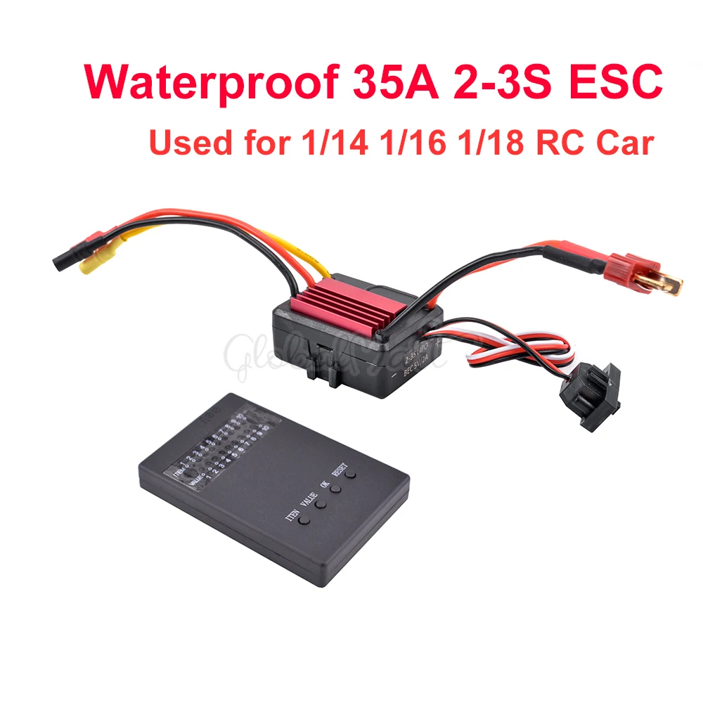 Водонепроницаемый 35A 2 3s ESC Электрический Скорость контроллер 5 V/2A BEC w/программист