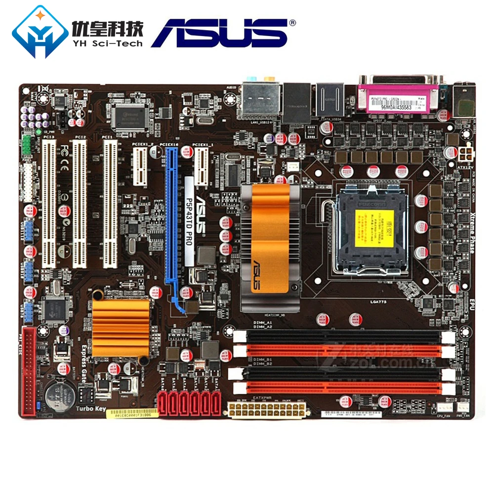 

Asus P5P43TD PRO Intel P43 Original Used Desktop Motherboard Socket LGA 775 Core 2 Extreme/Core 2 Quad DDR3 16G ATX