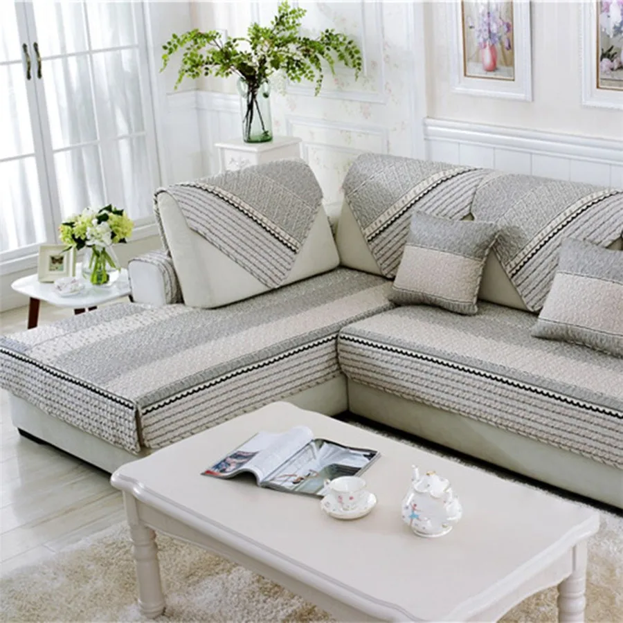 Modern Sofa Furniture Couch Seats Mat Cotton Non Slip Cover Protective