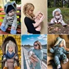 Four Season Baby Rompers Newborn Boys Girls Clothes Rabbit Ear Hooded Jumpsuit infant Costume Fleece Thick Baby Romper pajamas 2