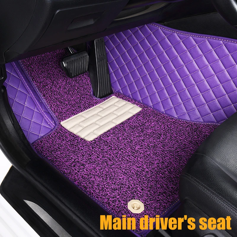 Purple1 Высококачественный индивидуальный автомобильный коврик для Suzuki Grand Vitara 2008 Jimny Sx4 Swift автомобильные аксессуары водонепроницаемый авто коврик для ног коврики - Название цвета: Purple1