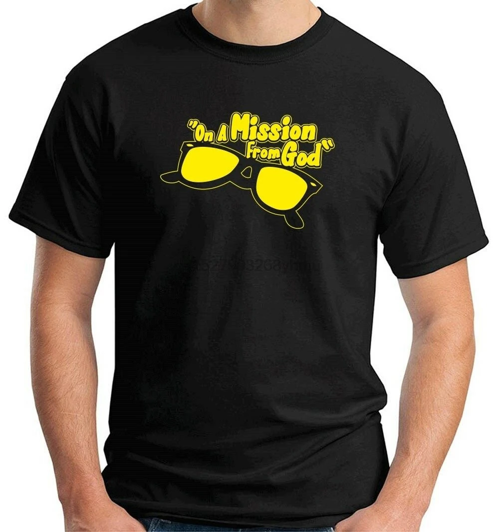 MAGLIETTA THE BLUES BROTHERS MISSION FROM GOD T0126 T-SHIRT COTONE UOMO BAMBINO |