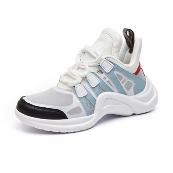 

ZETMTC Women Sneakers 2020 Breathable Mesh Casual Shoes Female Fashion Lace Up Chunky Vulcanize Shoe Platform Tenis Feminino