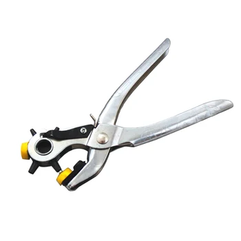 

75 Holes Silver Piercing Accessories Handheld Durable Belt Manual DIY Home Tools Punching Plier