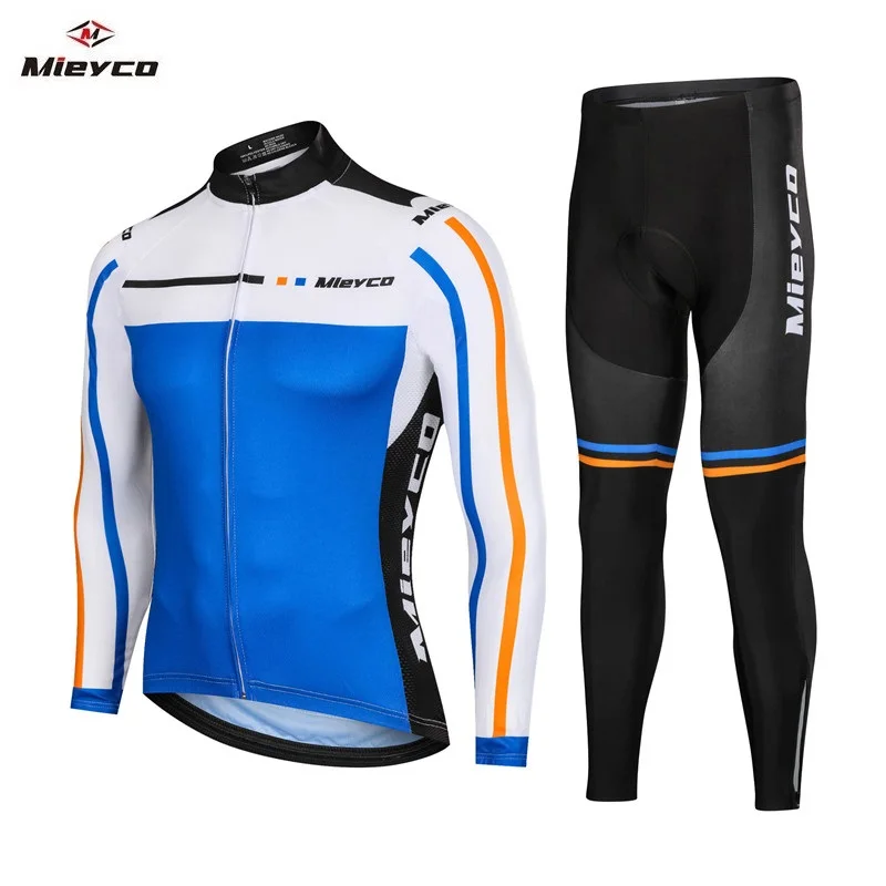 15 Mieyco Велоспорт Джерси мужской набор велосипедная одежда roupa ciclismo длинный рукав Светоотражающий для горного велосипеда Джерси Форма Открытый велосипед одежда - Цвет: 15