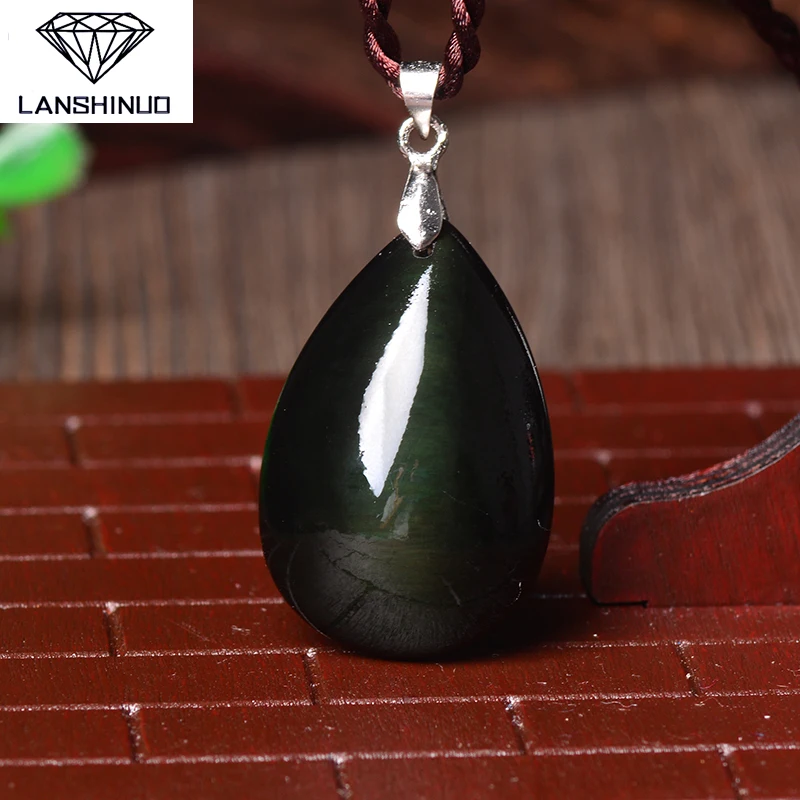 Natural Light Rainbow Obsidian Pendant Jewelry Wholesale and A Counter Source of Evil Fortune Made In China | Украшения и