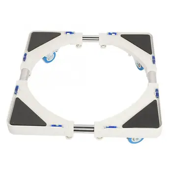 

4 Brake Wheels Adjustable Washing Machine Base Stand Refrigerator Bracket Holder