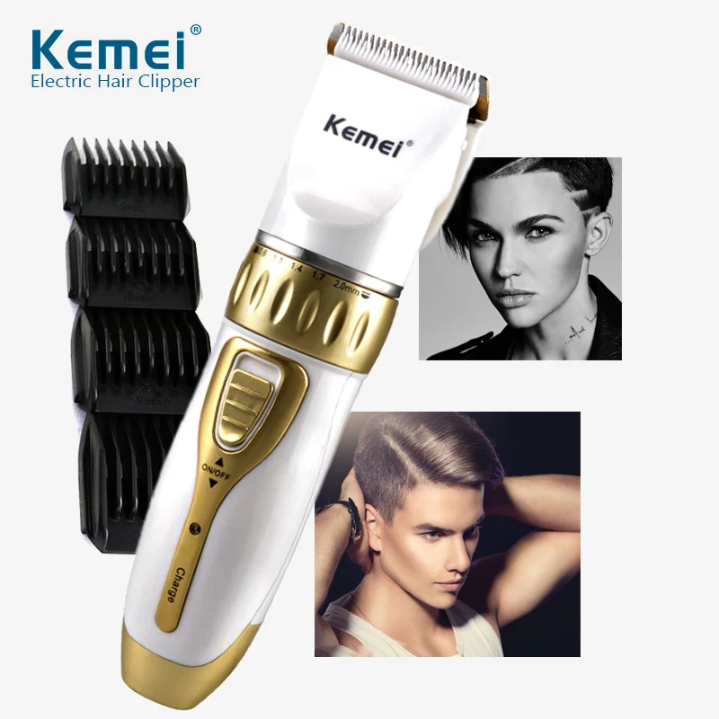Kemei аккумуляторная машинка для стрижки волос профессиональный триммер для Волос Электрическая Бритва Парикмахерская резка борода триммер Бритва для мужчин D42