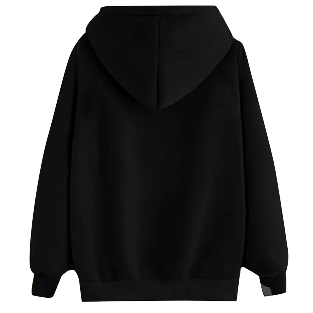 JAYCOSIN Fashion Women Dog Claw Heart Shape Sweatshirt Casual Simple Loose Solid Color Hoodie Comfortable Soft Pullove Tops