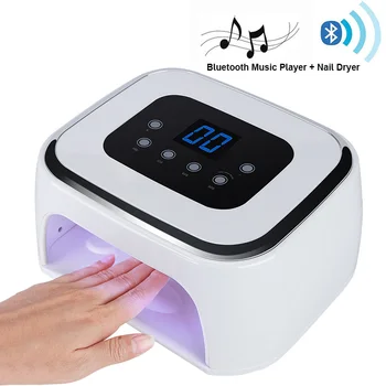 

Bluetooth LED Nail Lamp UV Gel Polish Dryer Manicure Lamps Gel Lacquer Curing Light Professional Nail Art Lamp