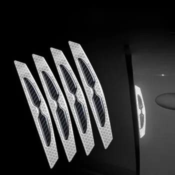

Universal Door Vehicles Edge 16*2.3cm 4pcs Car Guard Reflective Strips