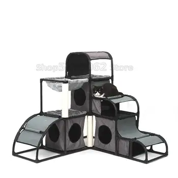 

High Quality Climbing Rack with Hammock Ball Multifunctional Pet Platform Detachable Combination Cat Play Tree Pet Supplies