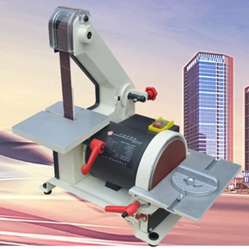 

Desktop Abrasive Belt Machine Small Wire Drawing Machine Multifunction Electric Sharpener Woodworking Sanding Machine Polisher