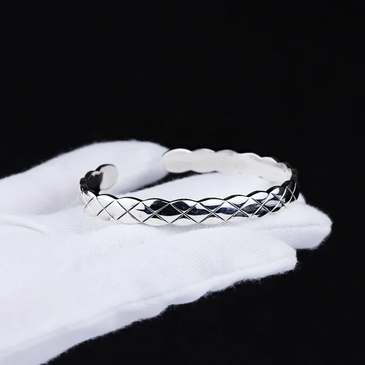 925 sterling silver bracelet net red personality temperament trend simple shape birthday gift Valentine's Day to send girlfriend